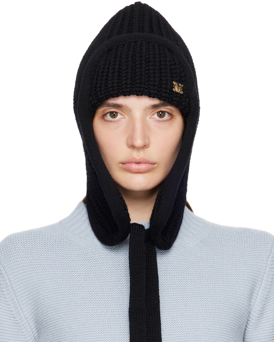 Max Mara Black Apice Beanie Max Mara