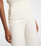 Elie Saab High-rise cady wide-leg pants
