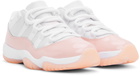 Nike Jordan White & Pink Air Jordan 11 Low Sneakers