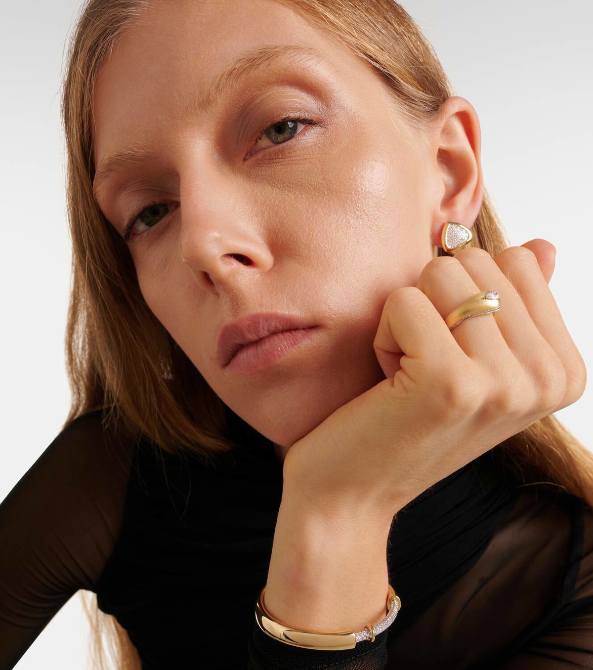 Rainbow K Prestige 18kt gold ring with diamonds