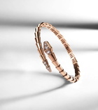 Bvlgari Serpenti Viper 18kt rose gold bracelet with diamonds