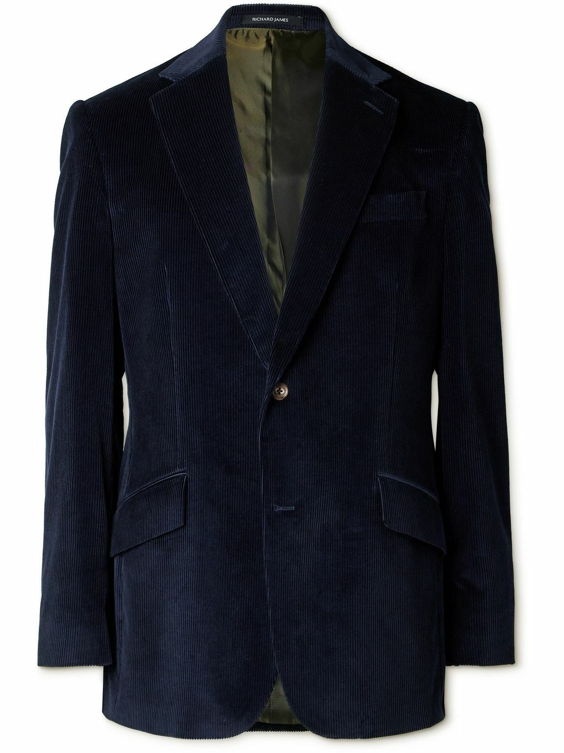 Richard James - Chapman Cotton-Corduroy Suit Jacket - Blue
