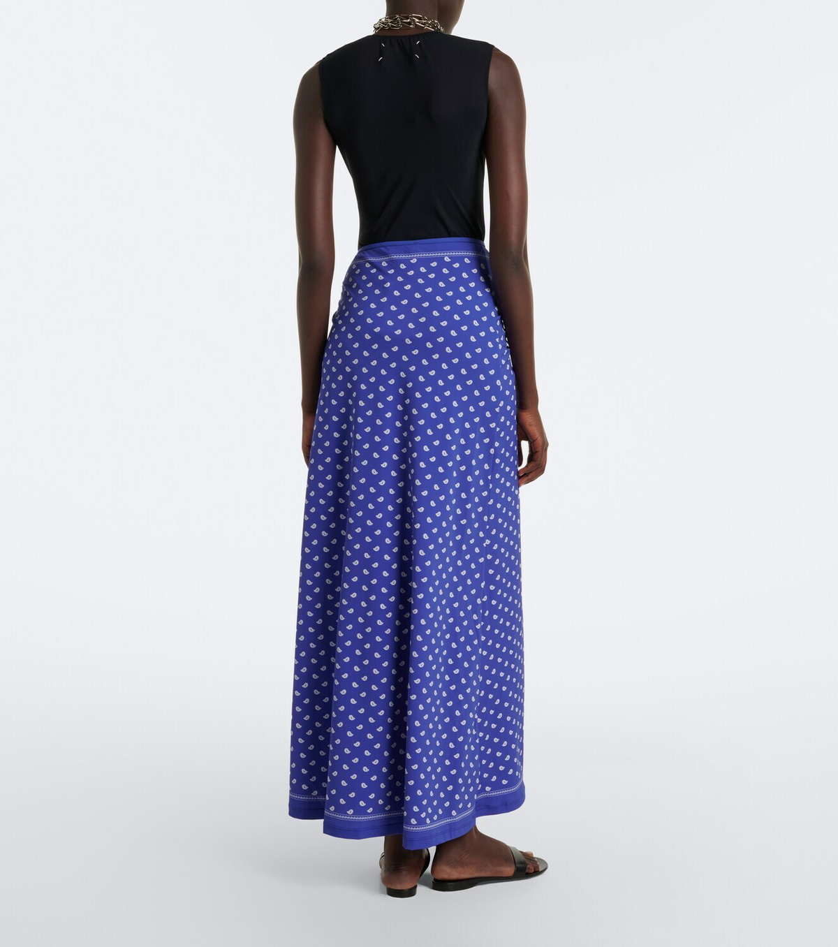 Christopher Esber Ruched Orbit bandana maxi skirt