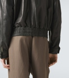 Giorgio Armani Leather bomber jacket