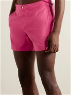 TOM FORD - Slim-Fit Short-Length Swim Shorts - Pink