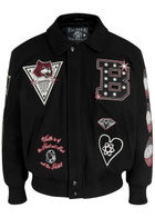 Billionaire Boys Club Alumni Wool-blend Varsity Jacket Black