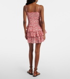 Marant Etoile Elodie floral smocked cotton minidress