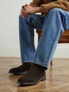 MORJAS - Suede Chelsea Boots - Brown