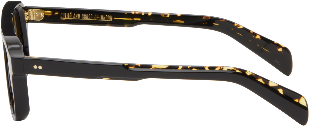 Cutler and Gross Black GR14 Aviator Sunglasses