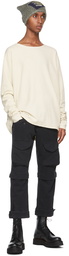 Greg Lauren SSENSE Exclusive Off-White Flat Back Thermal Sweatshirt