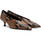 Le Monde Beryl Brown & Black Babouche Kitten Heels