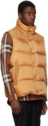 Burberry Tan Quilted Down Jacket