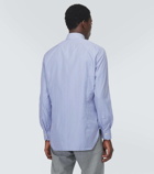 Kiton Striped cotton poplin Oxford shirt