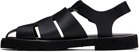 Paul Smith Black Leather Sandoval Fisherman Sandals
