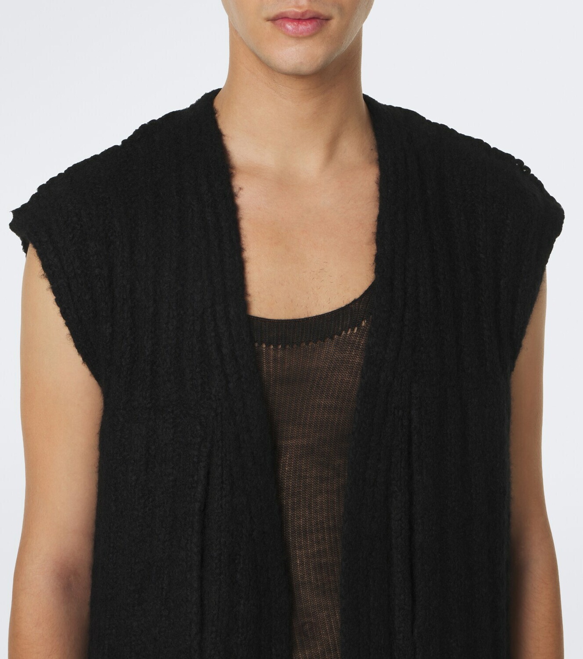 Rick Owens Lab cashmere and silk sweater vest