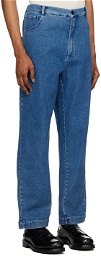 Cordera Indigo Faded Straight Jeans