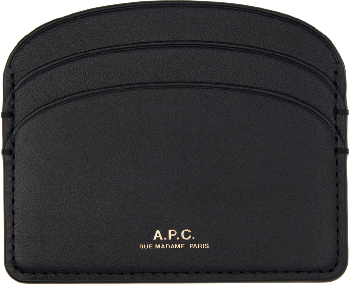 Photo: A.P.C. Black Demi-Lune Card Holder