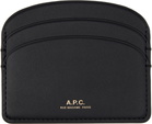 A.P.C. Black Demi-Lune Card Holder