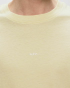 A.P.C. T Shirt Kyle Color Yellow - Mens - Shortsleeves