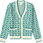 Casablanca Men's Monogram Cardigan in Green