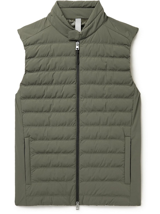 Photo: Incotex - Quilted Shell Gilet - Brown