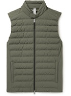 Incotex - Quilted Shell Gilet - Brown