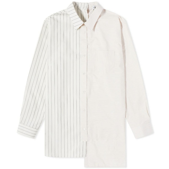 Photo: Lanvin Men's Scented Asymetric Shirt in Chalk