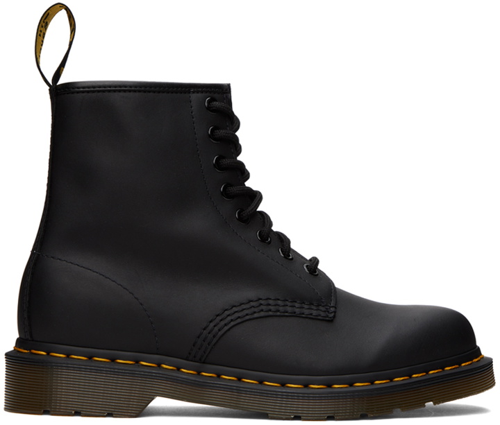 Photo: Dr. Martens Black 1460 Greasy Lace-Up Boots