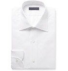 Thom Sweeney - White Slim-Fit Cutaway-Collar Bib-Front Cotton-Poplin Tuxedo Shirt - Men - White