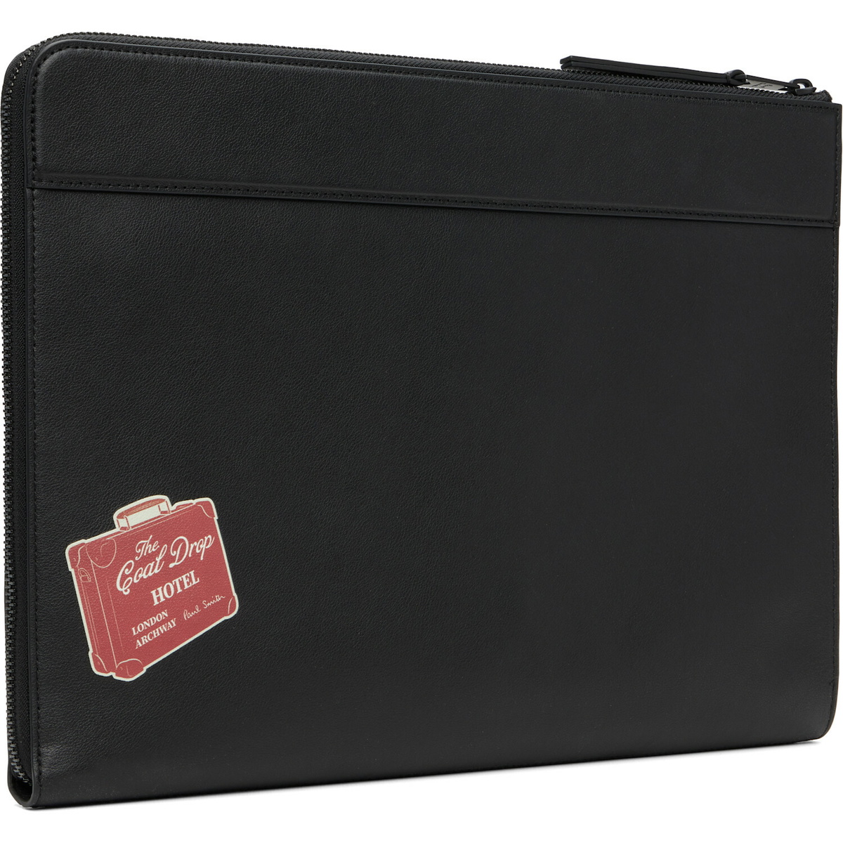 Paul Smith Black 'Hotel Stickers' Document Case