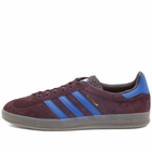 Adidas Men's Gazelle Indoor Sneakers in Shadow Maroon/Semi Lucid Blue/Simple Brown