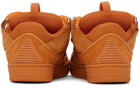 Lanvin Orange Curb Sneakers