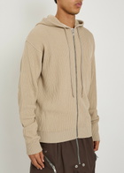 Rick Owens Hooded Wool Jumper Sand