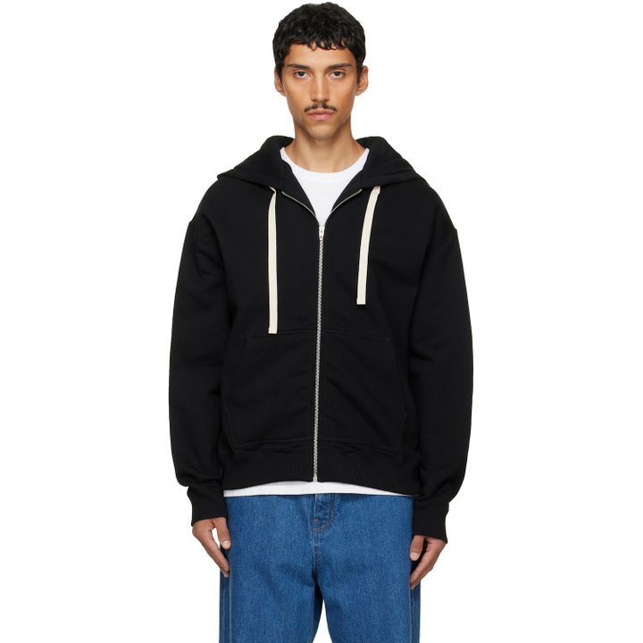 Photo: Jil Sander Black Zip Hoodie