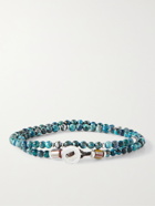 MIKIA - Multi-Stone and Sterling Silver Beaded Wrap Bracelet