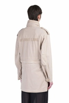 Helmut Lang Parka In Beige Cotton