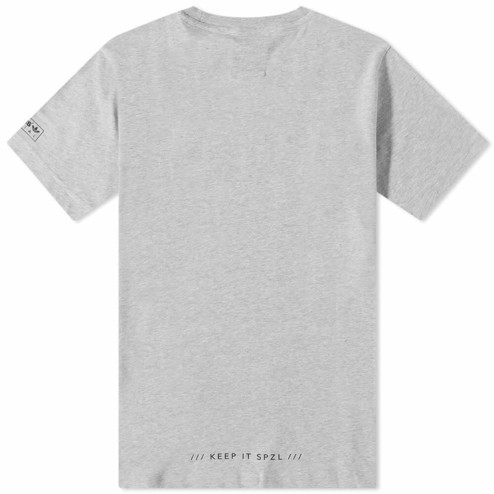 Adidas SPZL Mod Trefoil T-Shirt in Grey Heather adidas