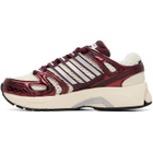 adidas Originals White & Burgundy Adistar Control 5 Sneakers
