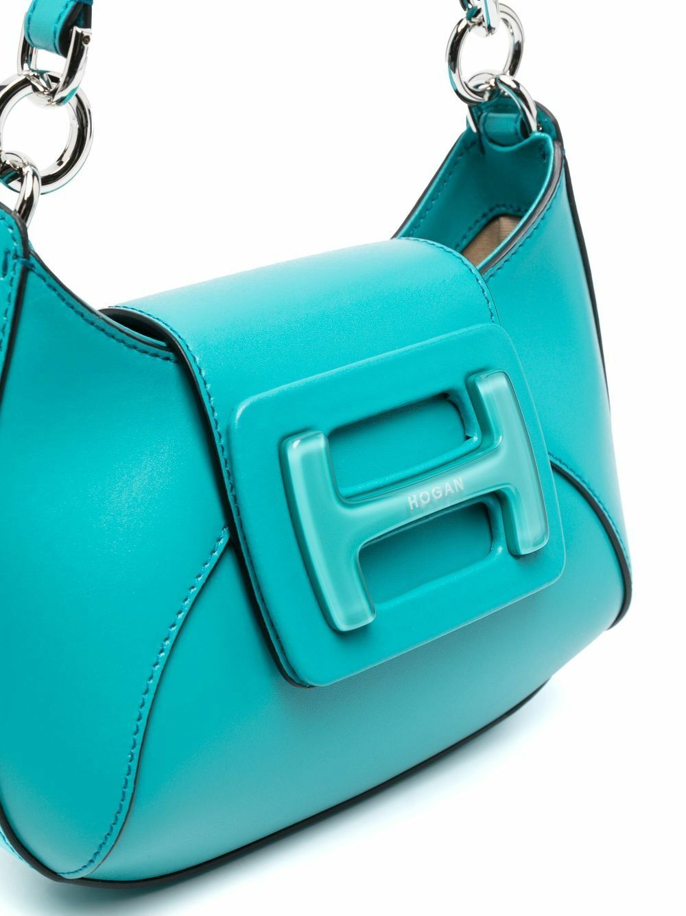 HOGAN - H-bag Mini Hobo Leather Shoulder Bag Hogan