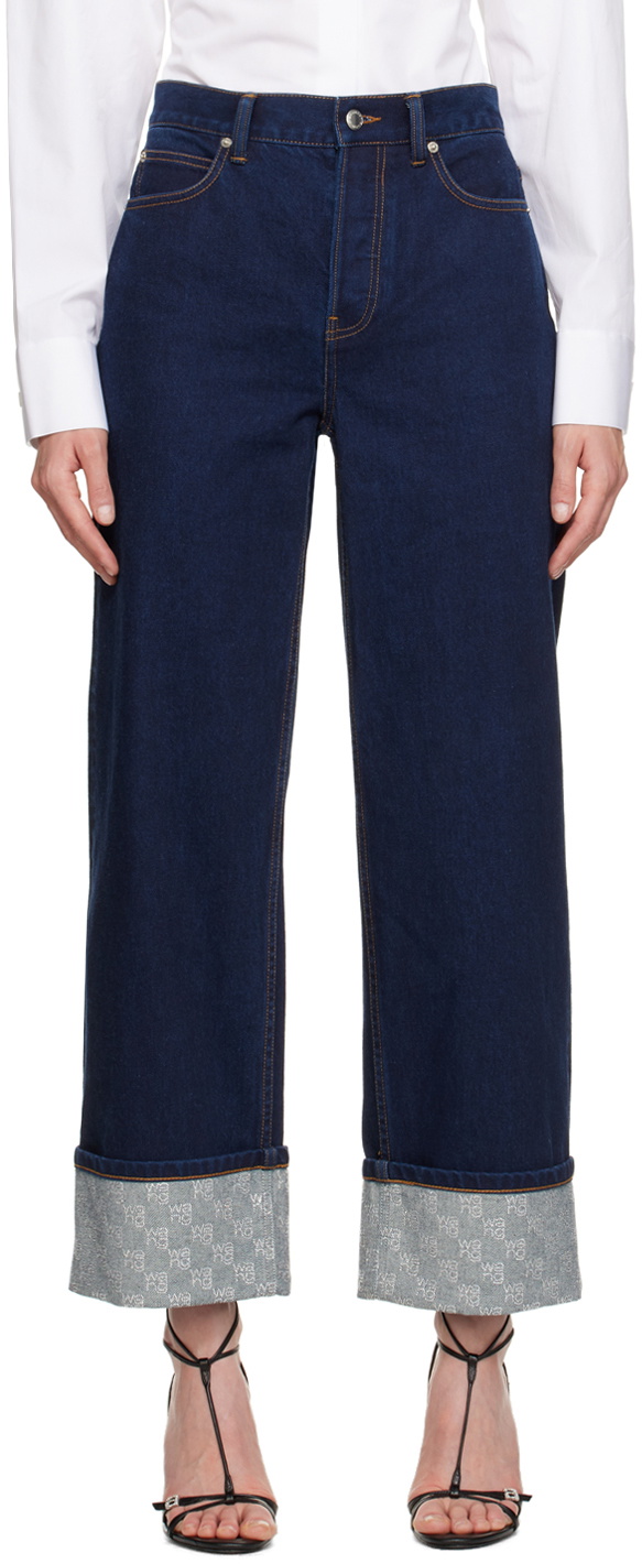 Alexander Wang ☆インディゴ Crystal Cuff ジーンズ Alexander Wang Indigo Crystal Cuff Jeans Alexander Wang