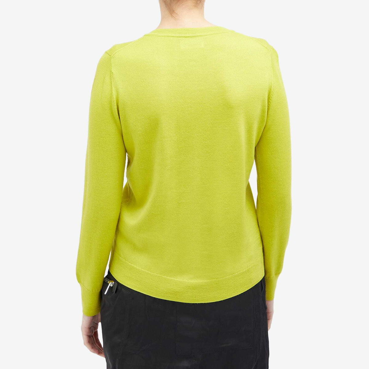 Beams Boy Women's Button Cardigan in Lime.Grn