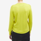 Beams Boy Women's Button Cardigan in Lime.Grn