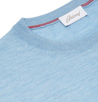 Brioni - Slub Cashmere-Blend Sweater - Men - Blue