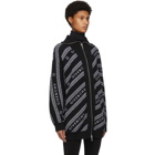 Givenchy Black Wool Chain Zip Sweater