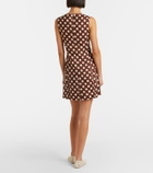 Faithfull Lydie polka-dot linen minidress