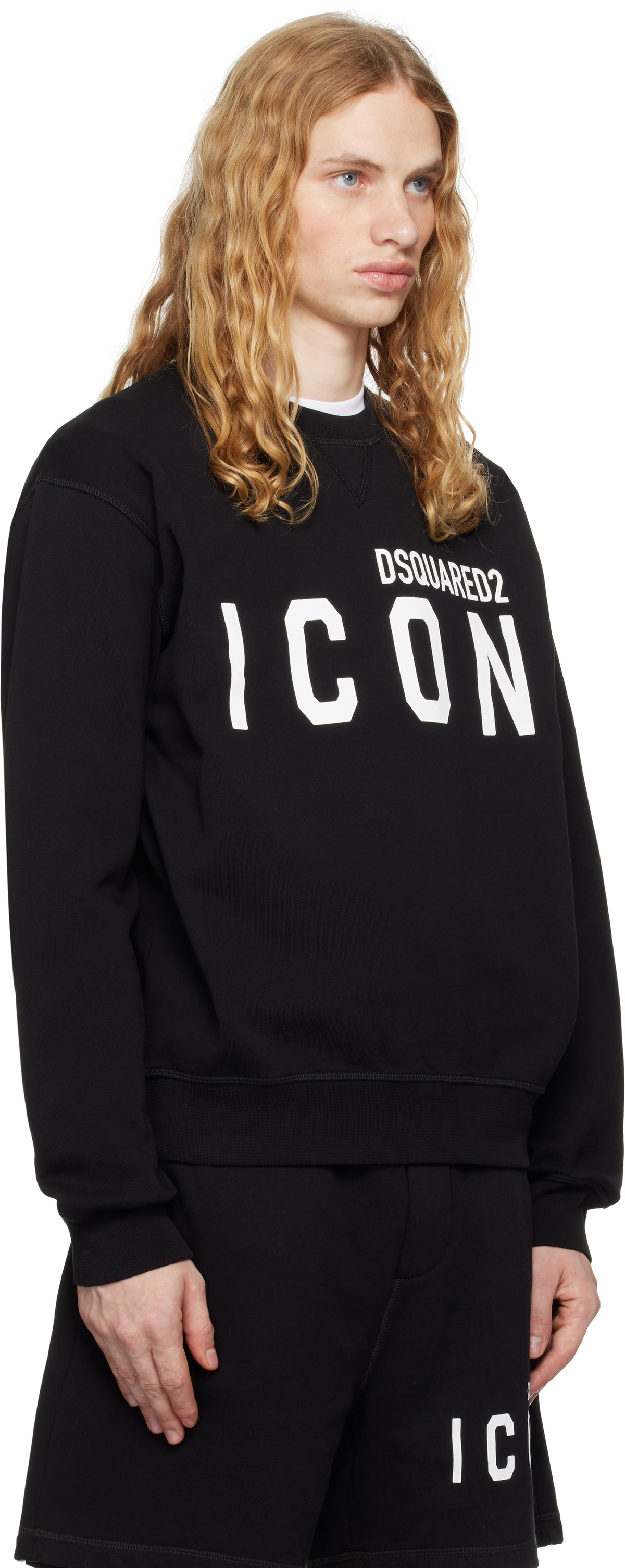 Dsquared2 Black Cool Fit Crewneck Sweater