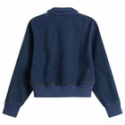 Adidas Women's Firebird Track Top in Medium Vintage Denim