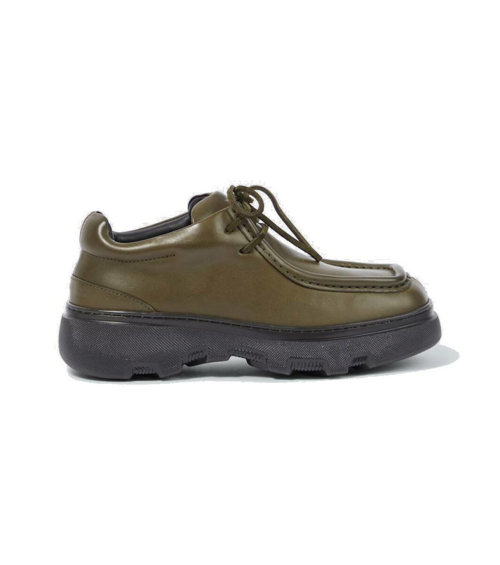 Photo: Burberry Leather platform lace-up loafers