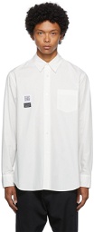 Fumito Ganryu Off-White Pleated Shirt
