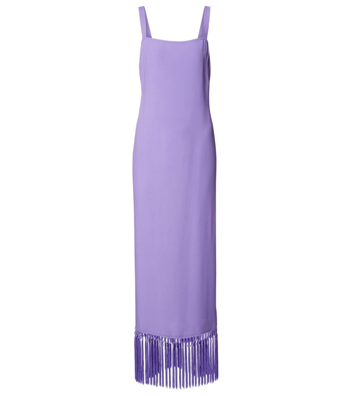 Photo: Taller Marmo Palermo fringed crêpe cady midi dress